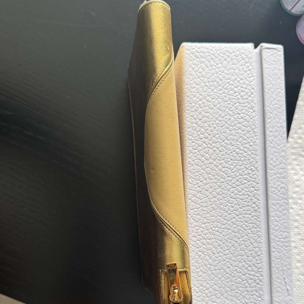 Celine Gold and Tan Wallet - Picture 5 of 7